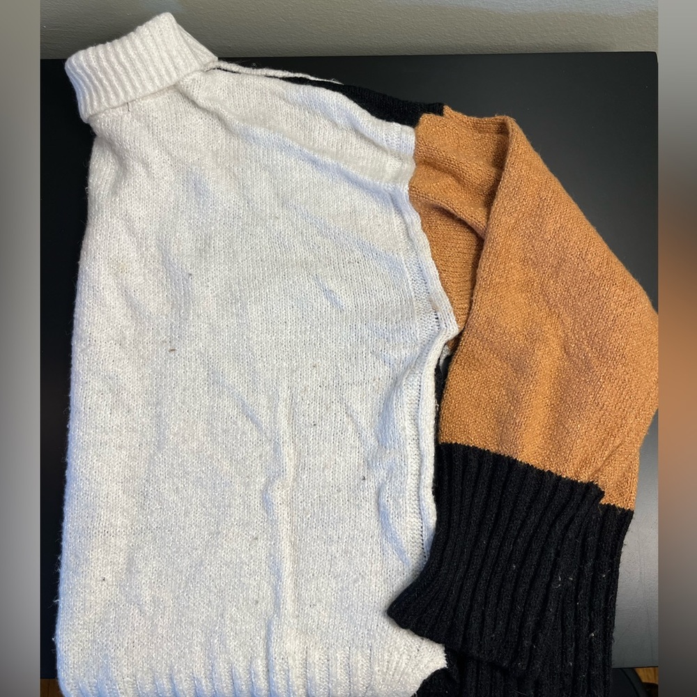 Color block sweater